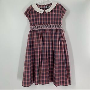 Question Everything Pleated Little Girls Plaid Dress Size 8-9 NWT